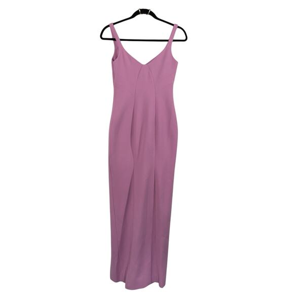 Likely Women Lilac Sleeveless V-neck Long Georgina Sheath Dress Size 2 - Picture 8 of 8